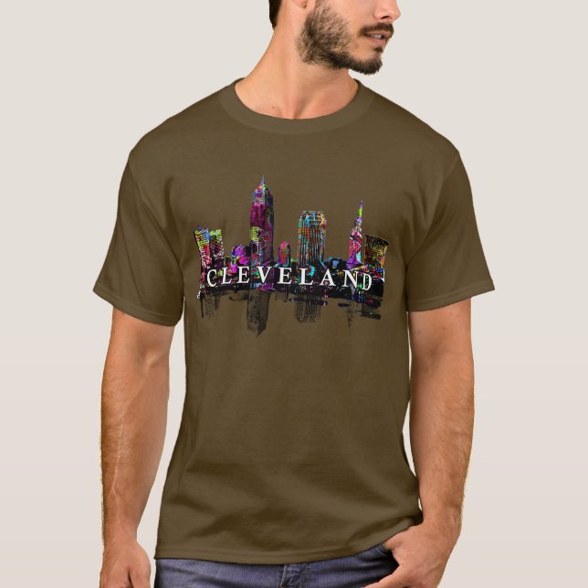 Camiseta Cleveland, Ohio em grafite (Frente)