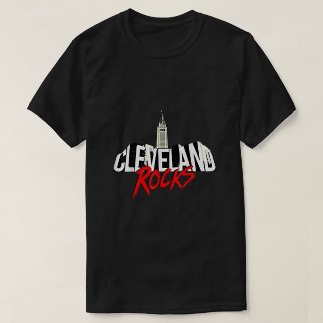 Camiseta Cleveland Rocks Cleveland Shirt Ohio T Shirts (Frente do Design)