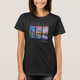 Camiseta Cleveland Sunset CLE O Centro Da Terra Skyline Ohi
