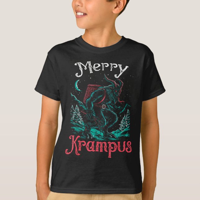 Camiseta Clic Folklore Christmas Merry Krampus Festive Horr (Frente)