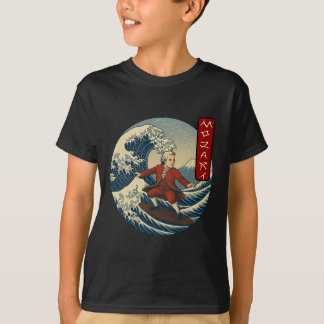 Camiseta Clical Musician Mozart Ukiyo-e Surfing 