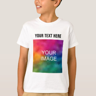 Camiseta Cliente Adicionar Imagem Fotografia Crianças de Te
