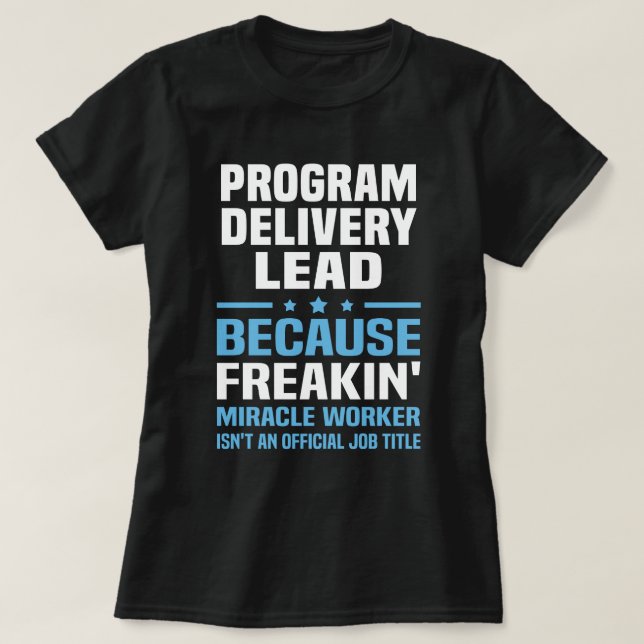 Camiseta Cliente Potencial de Entrega do Programa (Frente do Design)