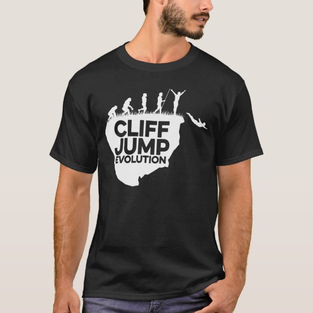 Camiseta Cliff Jumping Evolution Graphic Cliff Jumper Tombs (Frente)
