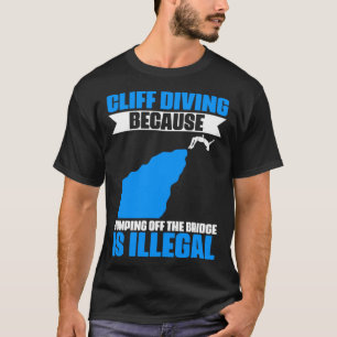Camiseta Cliff Merging Extreme Jumping Cliff Diver