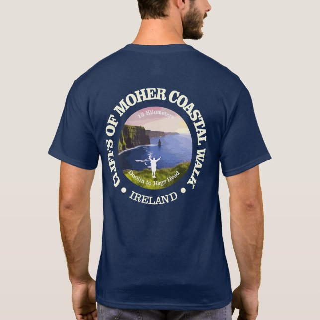 Camiseta Cliff of Moher Coastal Walk (rd) (Verso)