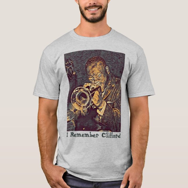 Camiseta Clifford Brown Jazz Trumpet T-Shirt (Frente)