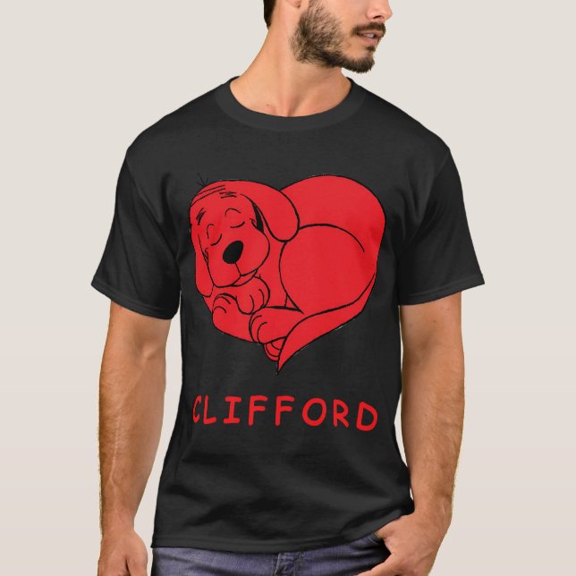 Camiseta Clifford O Grande Cachorro Vermelho Clássico (Frente)