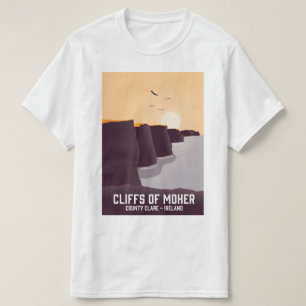 Camiseta Cliffs of Moher County Clare, Irlanda.
