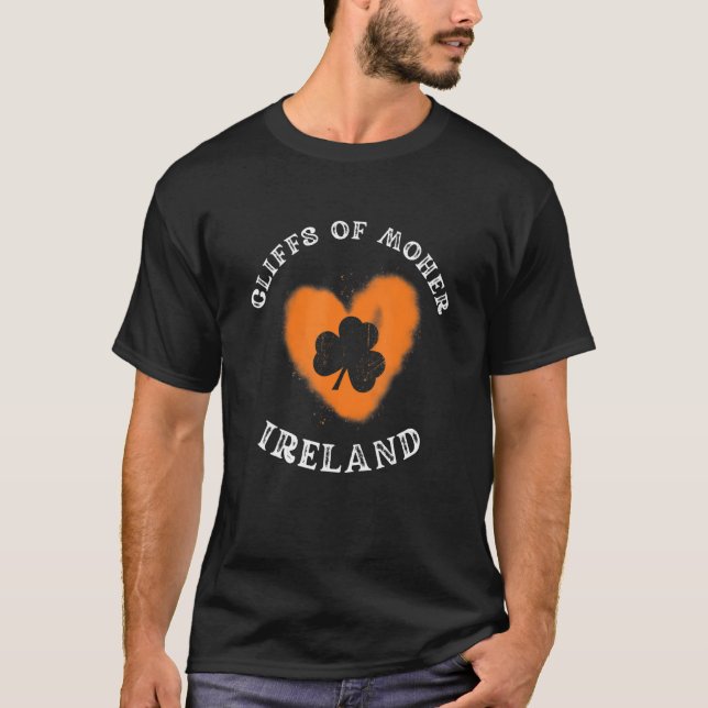 Camiseta CLIFFS OF MOHER Shamrock Gaelic Football and Hurli (Frente)