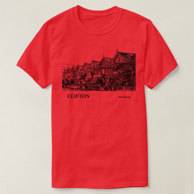 Camiseta Clifton New Jersey 4 (Frente do Design)