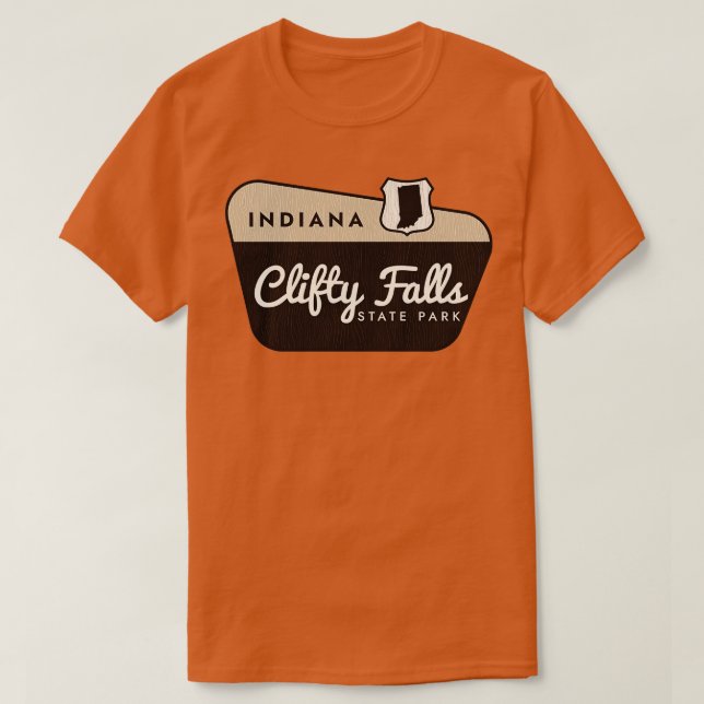 Camiseta Clifty Falls State Park Indiana - Sinal de Boas-vi (Frente do Design)