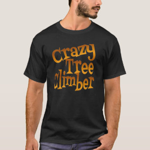 Camiseta Clima de Árvore Louco em Dourado