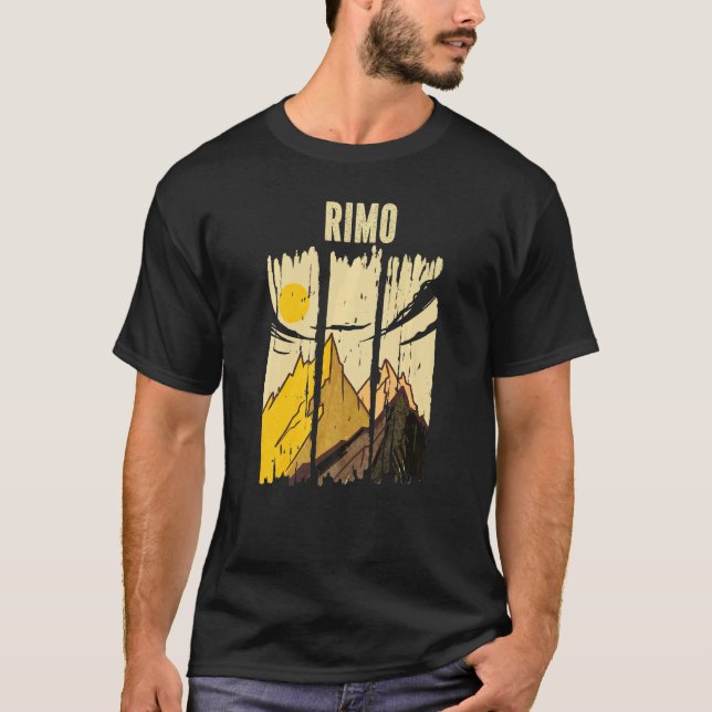 Camiseta Clima de pico do Rimo Mountain Peak Summit (Frente)