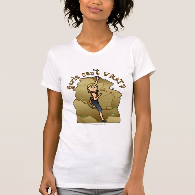 Camiseta Clima de Rock de Garota Leve (Frente)
