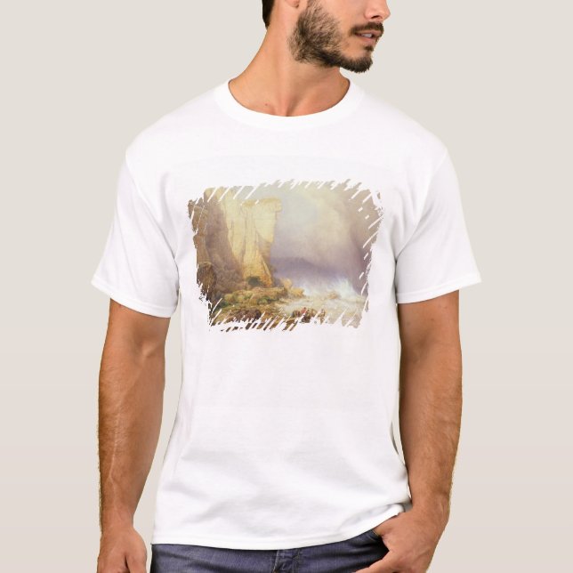 Camiseta Clima de tempestade, penhascos de cancelamento de (Frente)