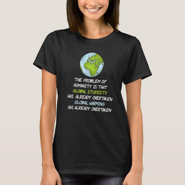 Camiseta Clima do aquecimento global (Frente)