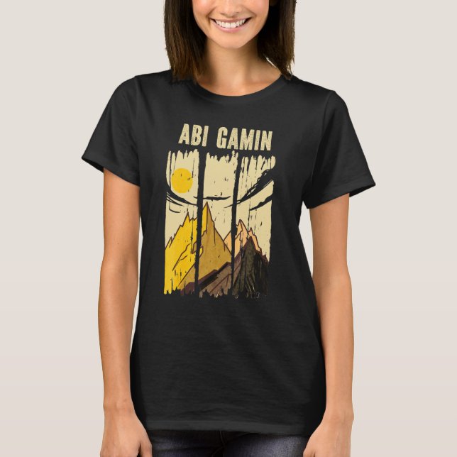 Camiseta Clima do Pico de Montanha Abi Gamin (Frente)