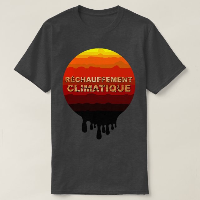 Camiseta Clima dos gases de escape (Frente do Design)