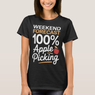 Camiseta Clima engraçado de fim de semana para colheita de