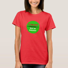 Camiseta Clima NÃO tem FRONTEIRAS - Salvar Planeta/Agir Ago