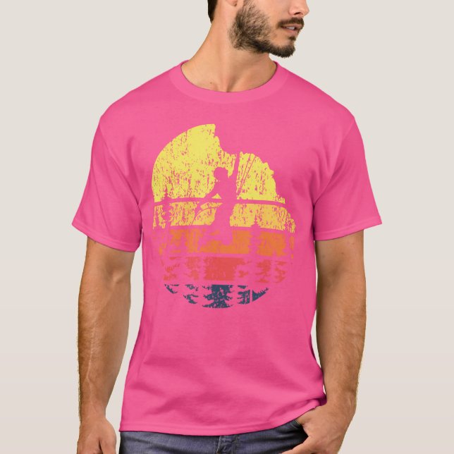 Camiseta Clima Retro Sunset Rock - Boulderer Bouldering C (Frente)