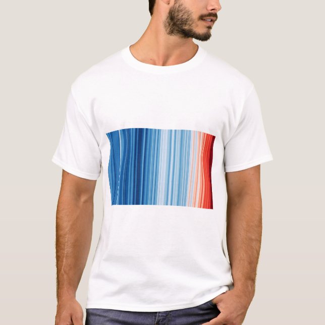Camiseta Climate Crisis Warming stripes (Frente)