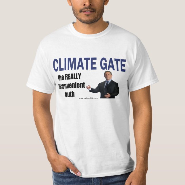 Camiseta CLIMATEGATE: Verdade realmente incómoda (Frente)