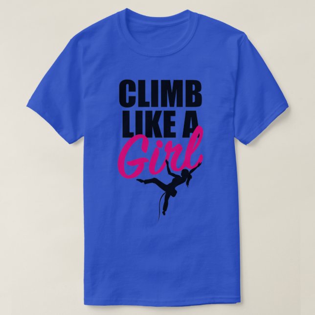 CAMISETA CLIMB COMO UMA MENINA 5 (Frente do Design)