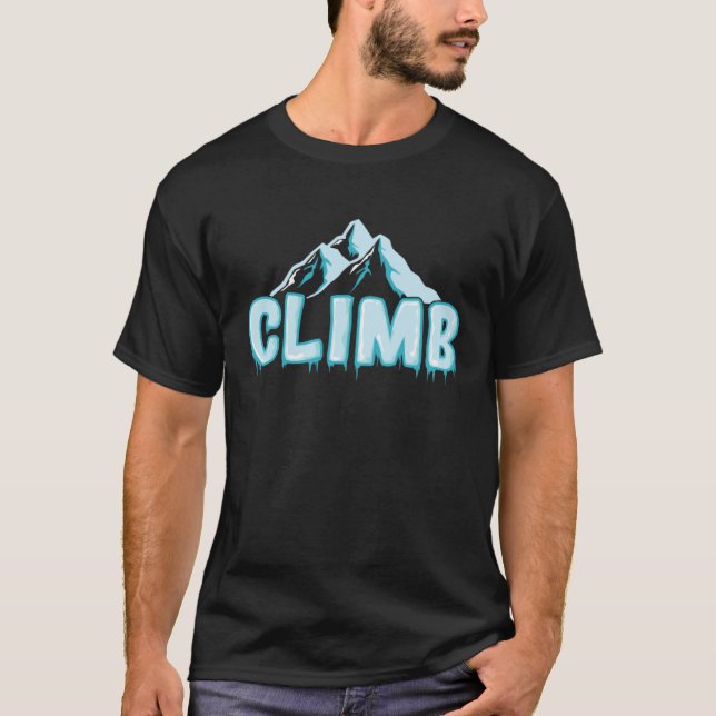 Camiseta Climb Extreme Sports Ice Climbing Winter (Frente)