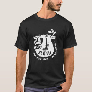 Camiseta Climb Like Sloth Take Your Time Bouldering Rock Cl