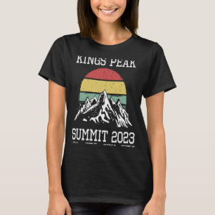 Camiseta Climbed Kings Peak Summit Club 2023 Sun Hike