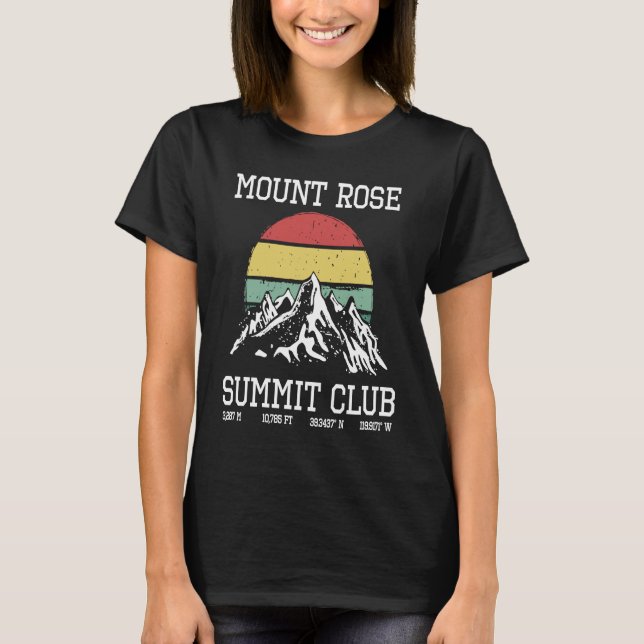 Camiseta Climbed Mount Rose Summit Club Hike Nevada USA Hik (Frente)