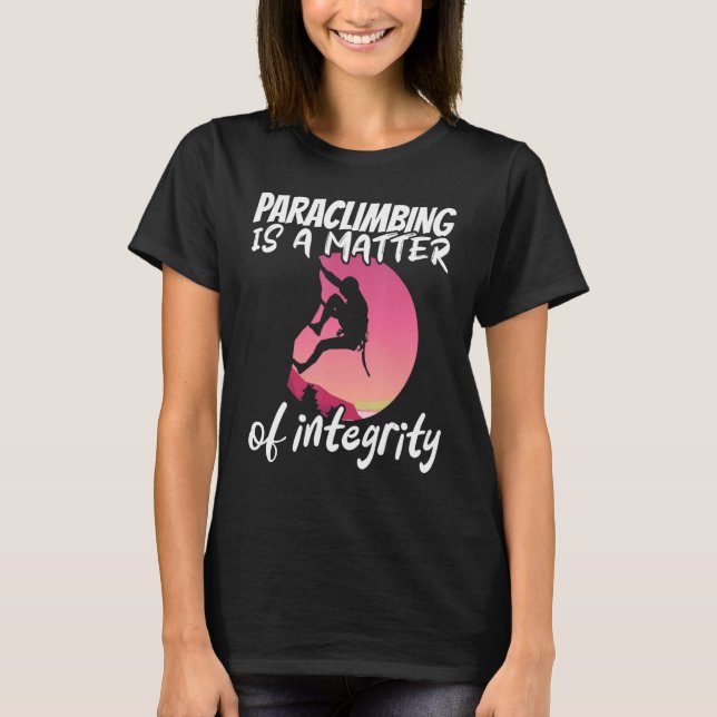Camiseta Climber Rock Climbing Matter of integrity Boulderi (Frente)
