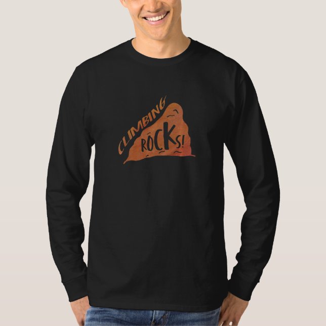 Camiseta Climbing Rocks Climbing Bouldering Rock Climber Mo (Frente)