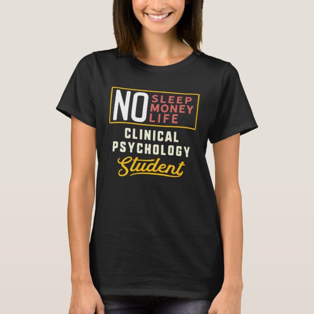 Camiseta Clinical Psychology Major Studen Graduation (Frente)