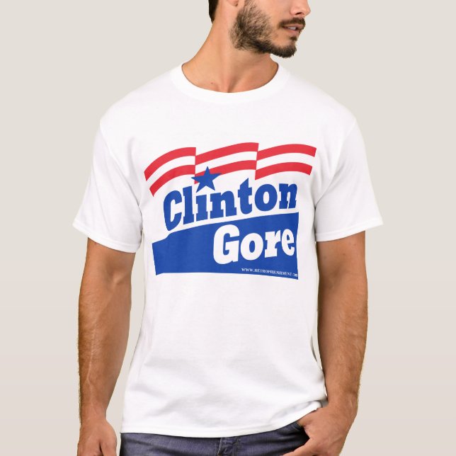 Camiseta Clinton-Al Gore de Bill (Frente)