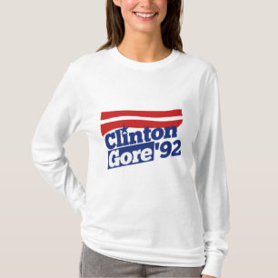 Camiseta Clinton Gore 92 - política retrô