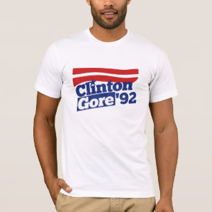 Camiseta Clinton Gore 92 - política retrô