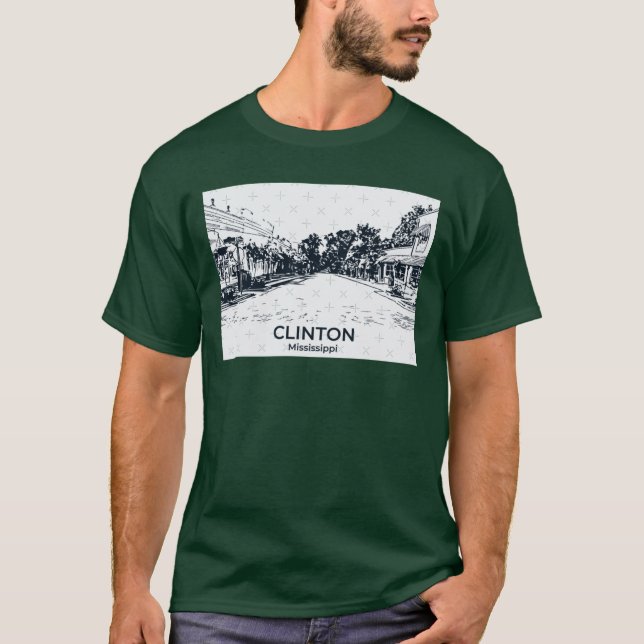 Camiseta Clinton Mississippi (Frente)