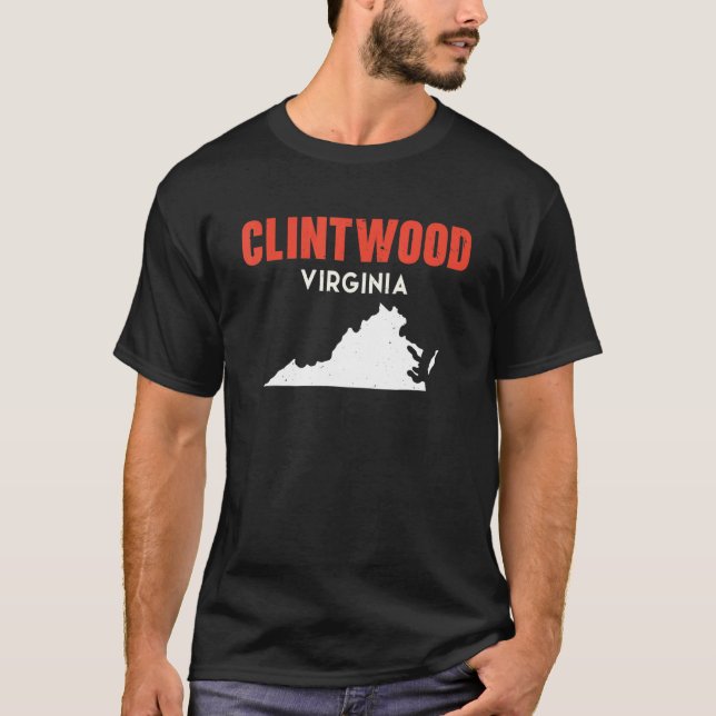 Camiseta Clintwood Virginia EUA State America Viagem Virgin (Frente)