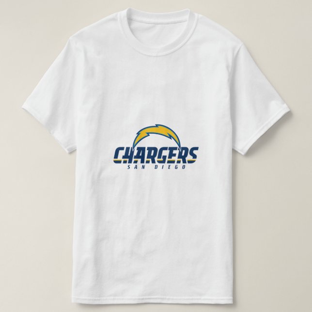 Camiseta Clip-Art Chargers Logotipo T- Shirt (Frente do Design)