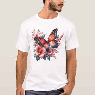 Camiseta Clipart-96284 de Primavera de borboletas