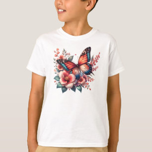 Camiseta Clipart-96284 de Primavera de borboletas
