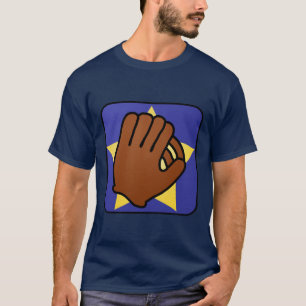 Camiseta Clipart de Desenho Animado Esportes Luvas de Beise