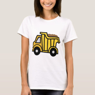 Camiseta Clipart dos desenhos animados com um camião