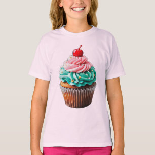 Camiseta Clipe de Ilustração de Deserto de Cupcake de Anive