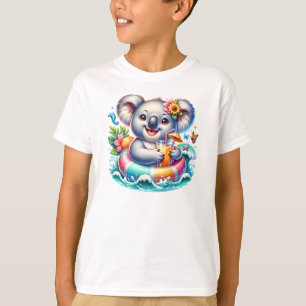 Camiseta Clipe de sublimação de Summer Koala