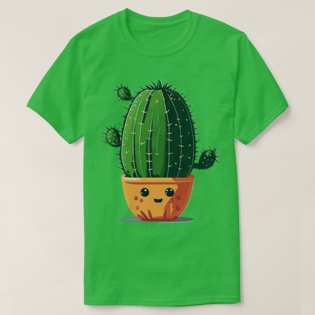 Camiseta Clipe de um vetor de cactus côte 1 (Frente do Design)