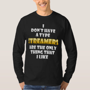 Camiseta Clipe Streamer de Streaming de Vídeo Jogo
